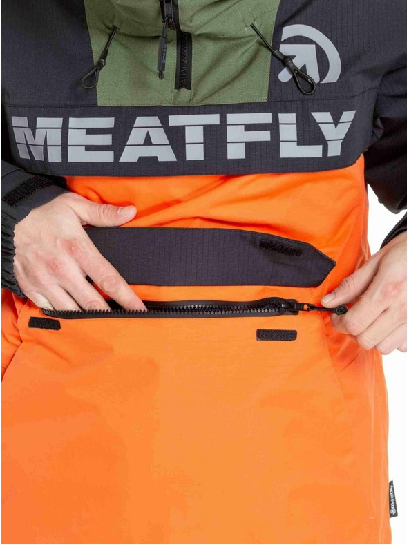 Meatfly Meatfly pánská SNB & SKI bunda Zenith Orange / Black