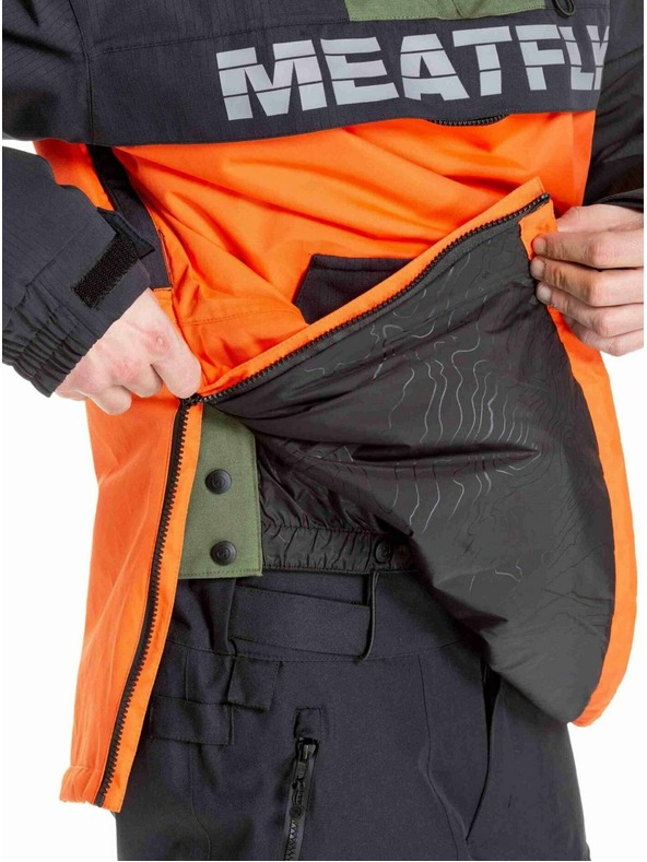 Meatfly Meatfly pánská SNB & SKI bunda Zenith Orange / Black