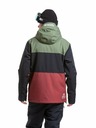 Meatfly Meatfly pánská SNB & SKI bunda Manifold Bronze Green / Merlot