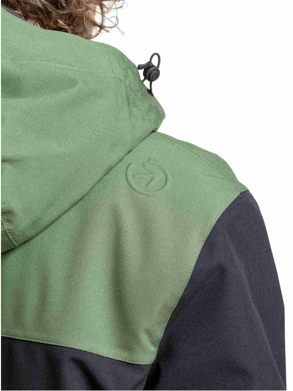 Meatfly Meatfly pánská SNB & SKI bunda Manifold Bronze Green / Merlot