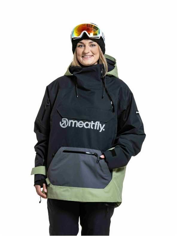 Meatfly Meatfly unisex SNB & SKI bunda Maddie Black / Olive Light