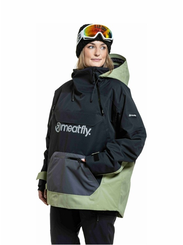 Meatfly Meatfly unisex SNB & SKI bunda Maddie Black / Olive Light