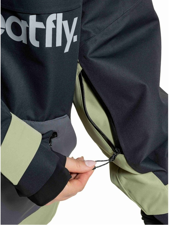 Meatfly Meatfly unisex SNB & SKI bunda Maddie Black / Olive Light