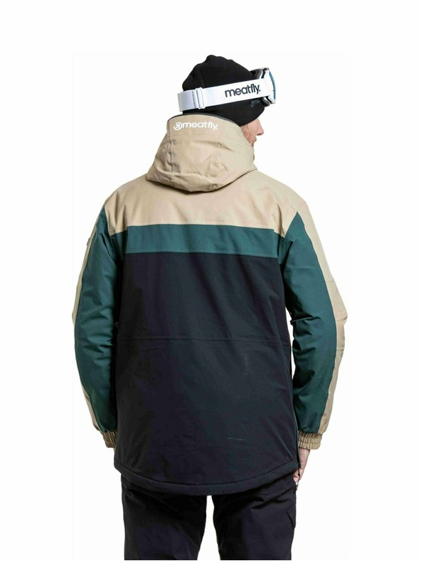 Meatfly Meatfly pánská SNB & SKI bunda Zenith Black / Safari