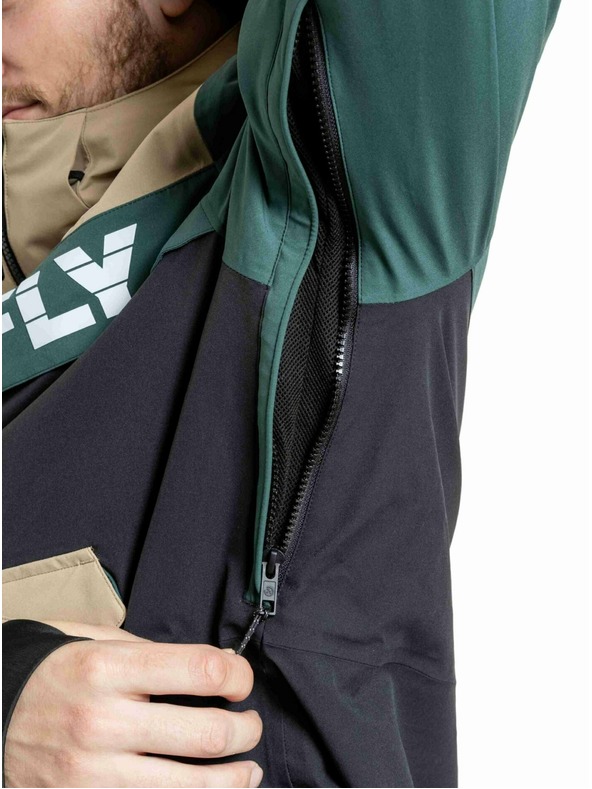 Meatfly Meatfly pánská SNB & SKI bunda Zenith Black / Safari