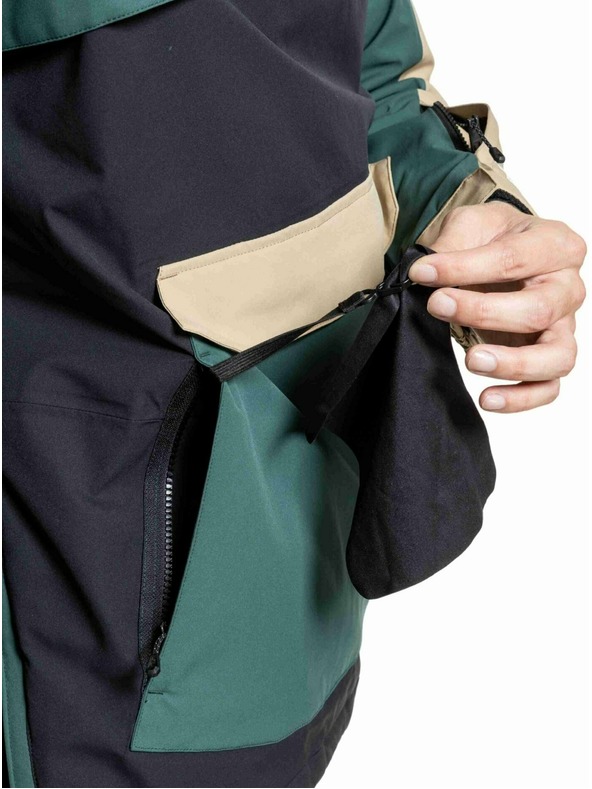 Meatfly Meatfly pánská SNB & SKI bunda Zenith Black / Safari