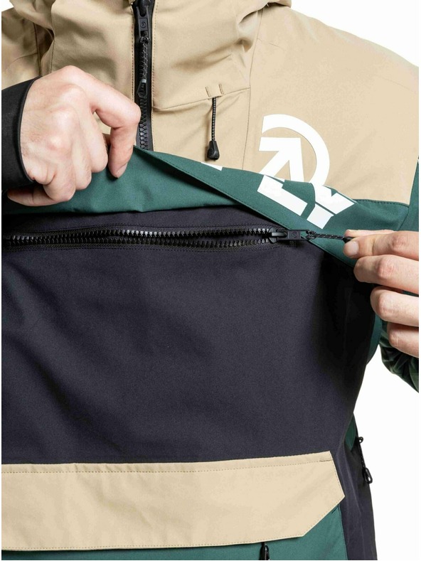 Meatfly Meatfly pánská SNB & SKI bunda Zenith Black / Safari