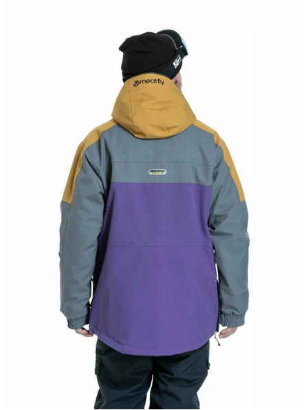 Meatfly Meatfly pánská SNB & SKI bunda Zenith Dark Grey / Petunia