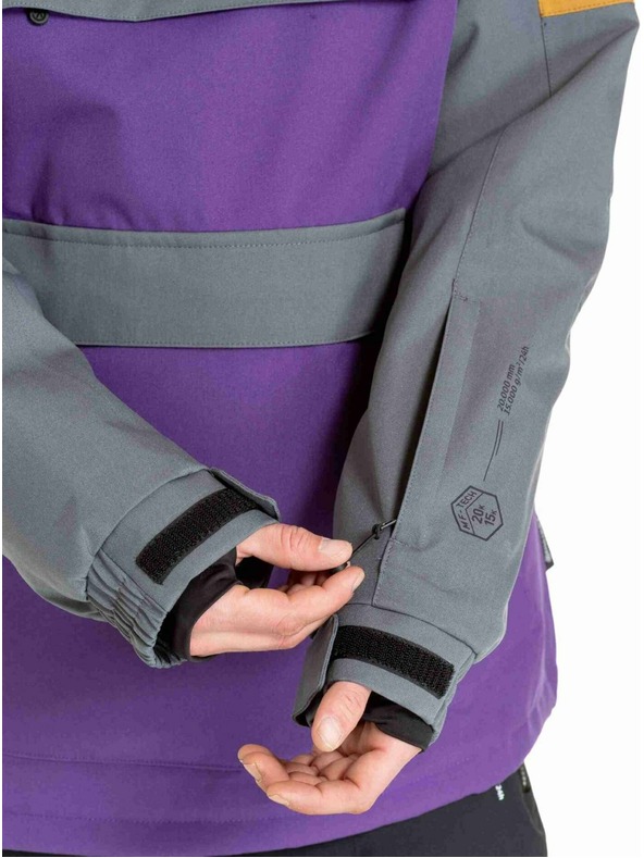 Meatfly Meatfly pánská SNB & SKI bunda Zenith Dark Grey / Petunia