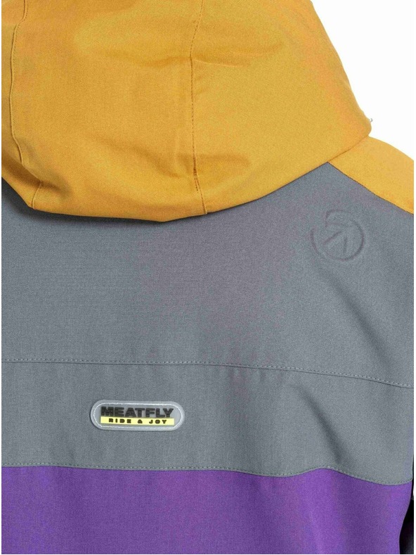 Meatfly Meatfly pánská SNB & SKI bunda Zenith Dark Grey / Petunia
