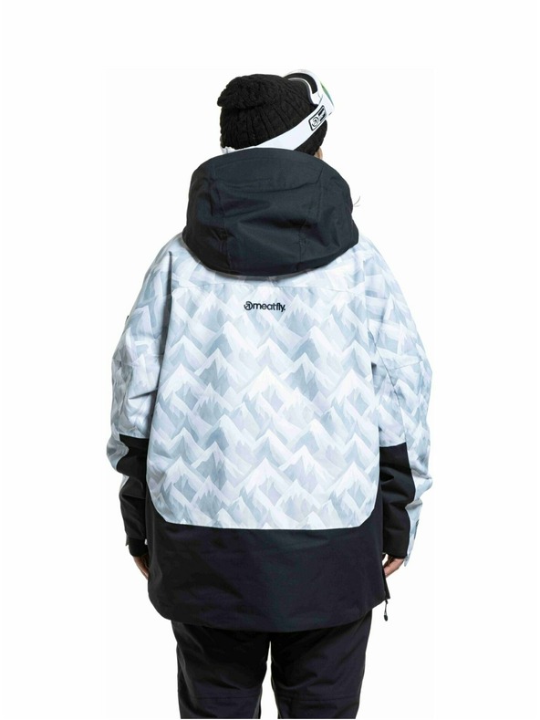 Meatfly Meatfly unisex SNB & SKI bunda Maddie White Camo / Black