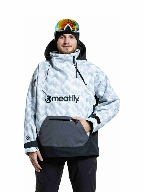 Meatfly Meatfly unisex SNB & SKI bunda Maddie White Camo / Black