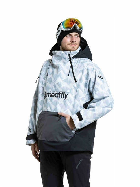 Meatfly Meatfly unisex SNB & SKI bunda Maddie White Camo / Black