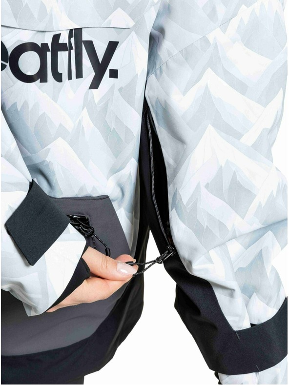 Meatfly Meatfly unisex SNB & SKI bunda Maddie White Camo / Black