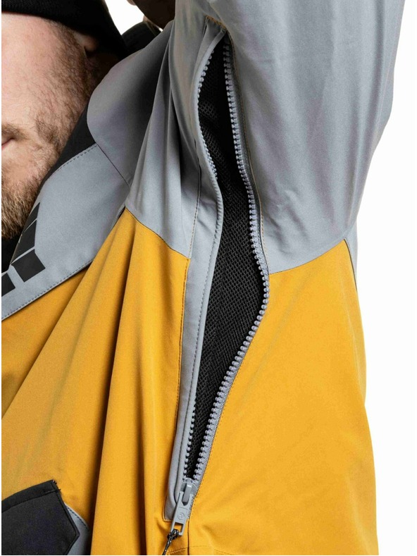 Meatfly Meatfly pánská SNB & SKI bunda Zenith Chai Tea / Black