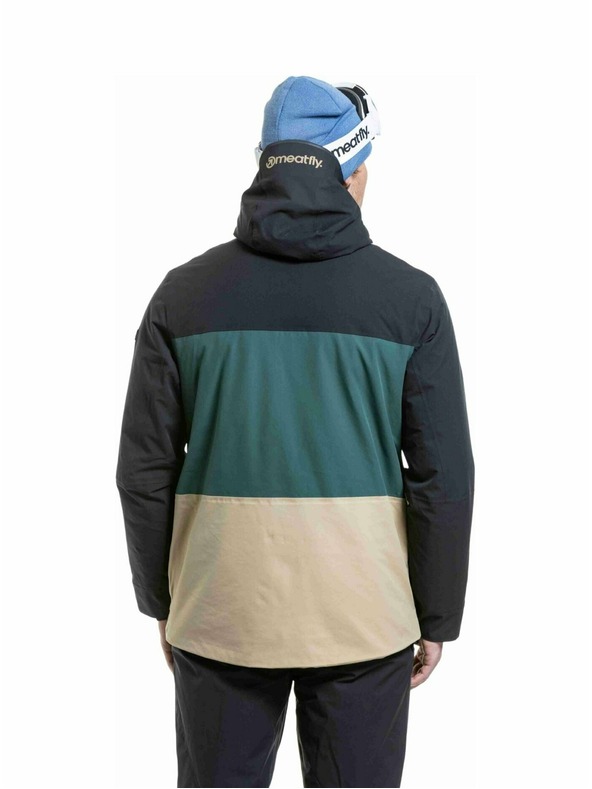 Meatfly Meatfly pánská SNB & SKI bunda Manifold Black / Safari
