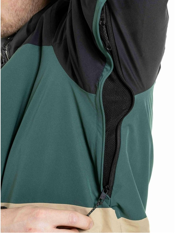 Meatfly Meatfly pánská SNB & SKI bunda Manifold Black / Safari