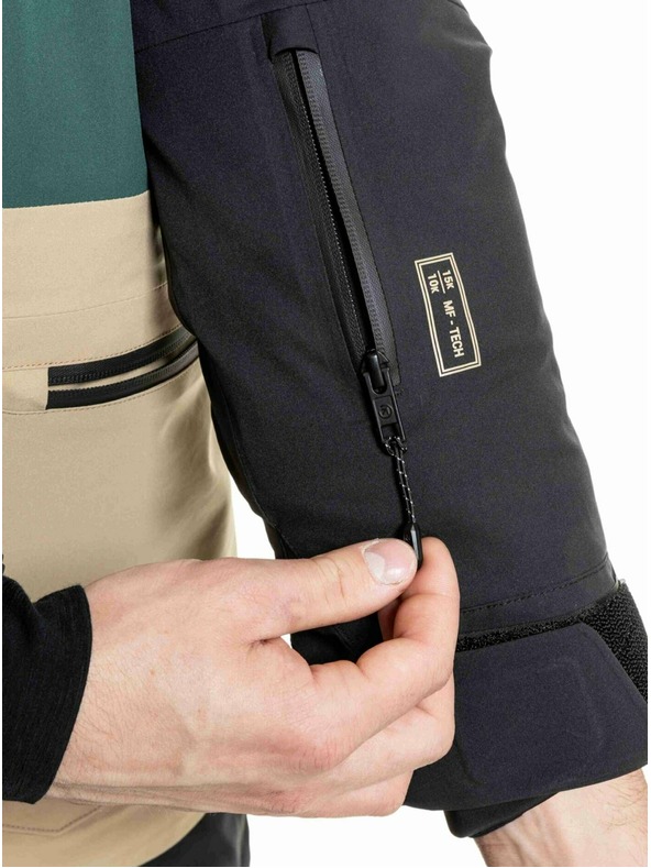 Meatfly Meatfly pánská SNB & SKI bunda Manifold Black / Safari