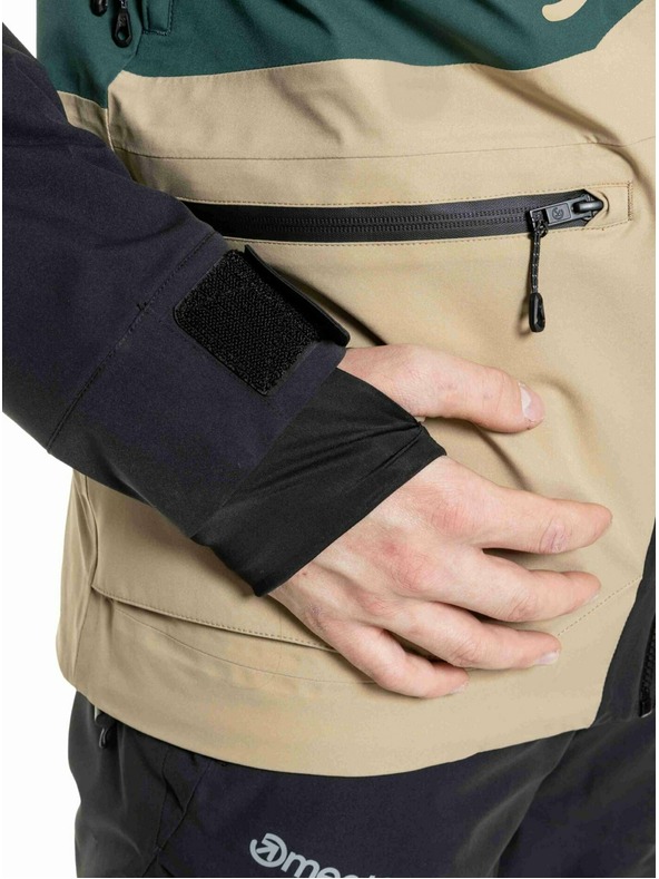 Meatfly Meatfly pánská SNB & SKI bunda Manifold Black / Safari