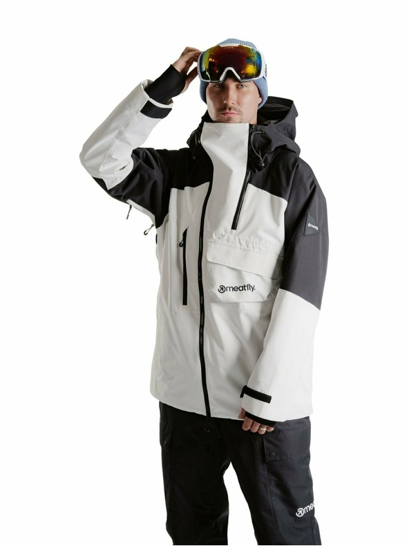 Meatfly Meatfly pánská SNB & SKI bunda Blake Clouds White