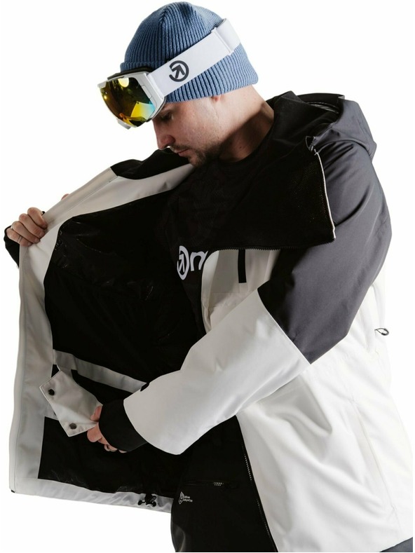Meatfly Meatfly pánská SNB & SKI bunda Blake Clouds White