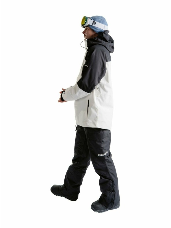 Meatfly Meatfly pánská SNB & SKI bunda Blake Clouds White