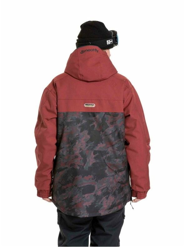 Meatfly Meatfly pánská SNB & SKI bunda Zenith Wine Mossy