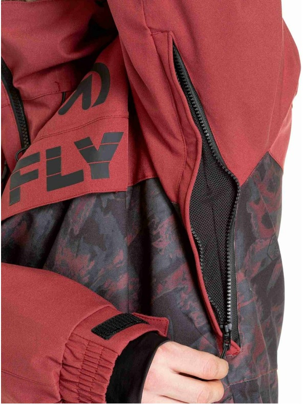 Meatfly Meatfly pánská SNB & SKI bunda Zenith Wine Mossy