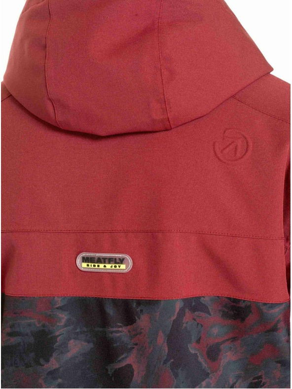 Meatfly Meatfly pánská SNB & SKI bunda Zenith Wine Mossy