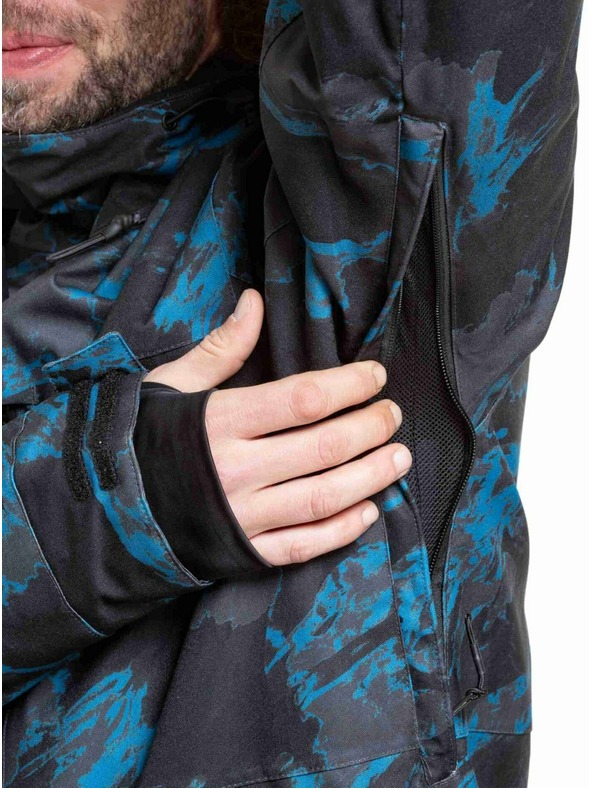 Meatfly Meatfly pánská SNB & SKI bunda Manifold Blue Mossy