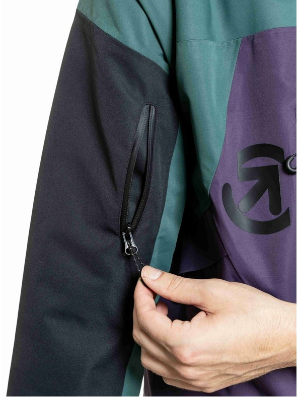 Meatfly Meatfly pánská SNB & SKI bunda Shader Botanical Purple