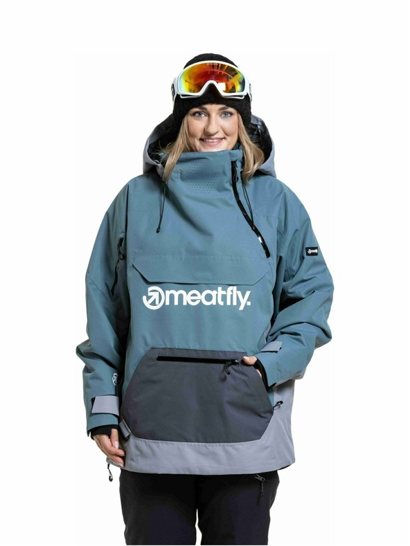 Meatfly Meatfly unisex SNB & SKI bunda Maddie Blue Sea / Silver