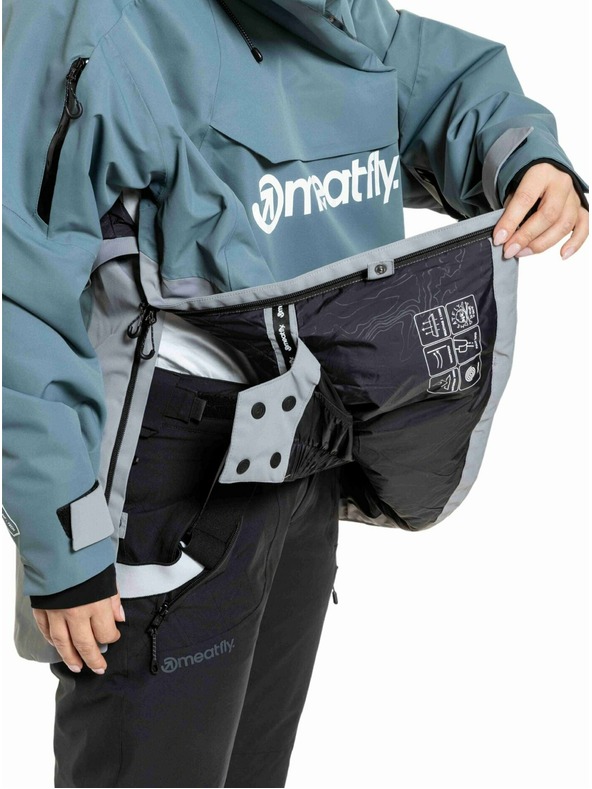 Meatfly Meatfly unisex SNB & SKI bunda Maddie Blue Sea / Silver