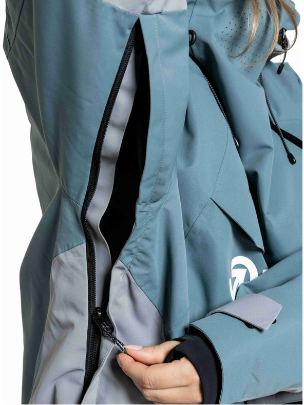 Meatfly Meatfly unisex SNB & SKI bunda Maddie Blue Sea / Silver