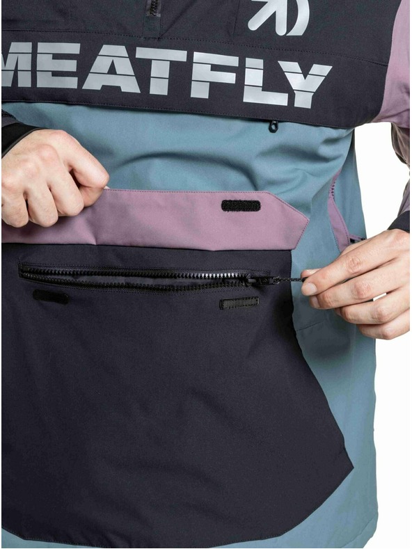 Meatfly Meatfly pánská SNB & SKI bunda Zenith Blue Sea / Orchid