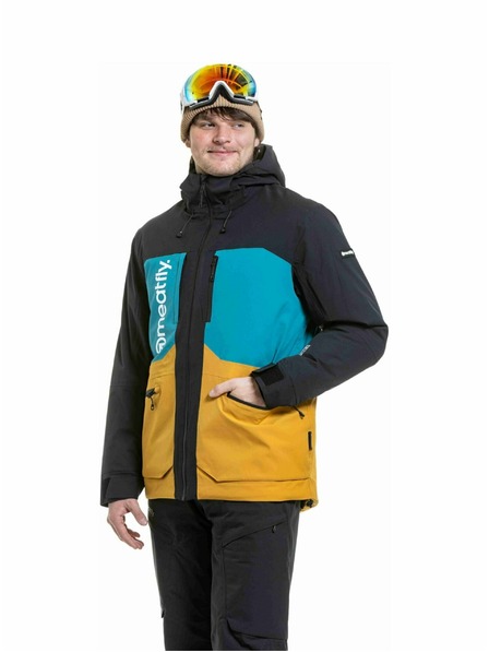 Meatfly Meatfly pánská SNB & SKI bunda Manifold Black / Chai Tea
