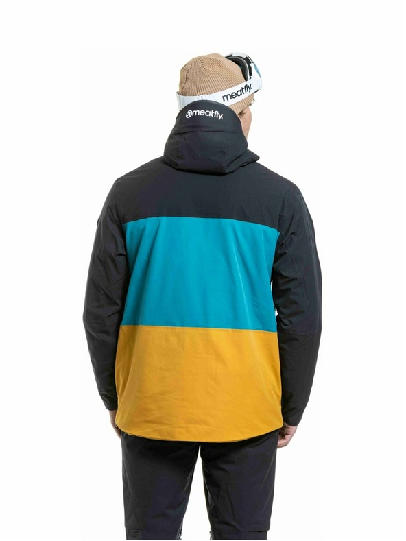 Meatfly Meatfly pánská SNB & SKI bunda Manifold Black / Chai Tea