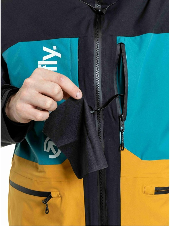 Meatfly Meatfly pánská SNB & SKI bunda Manifold Black / Chai Tea