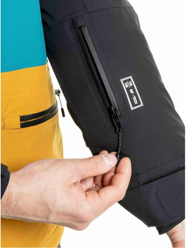 Meatfly Meatfly pánská SNB & SKI bunda Manifold Black / Chai Tea