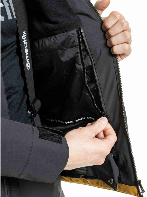 Meatfly Meatfly pánská SNB & SKI bunda Manifold Black / Chai Tea