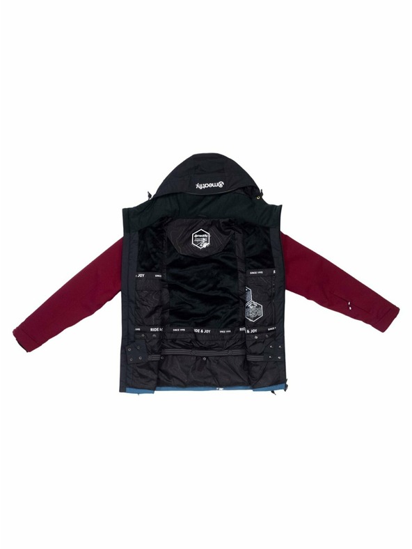 Meatfly Meatfly pánská SNB & SKI bunda Manifold Beet Red/Slate Blue
