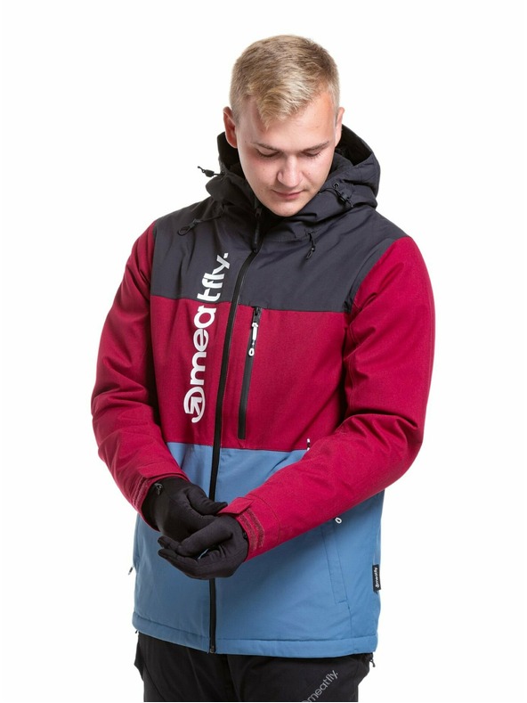 Meatfly Meatfly pánská SNB & SKI bunda Manifold Beet Red/Slate Blue