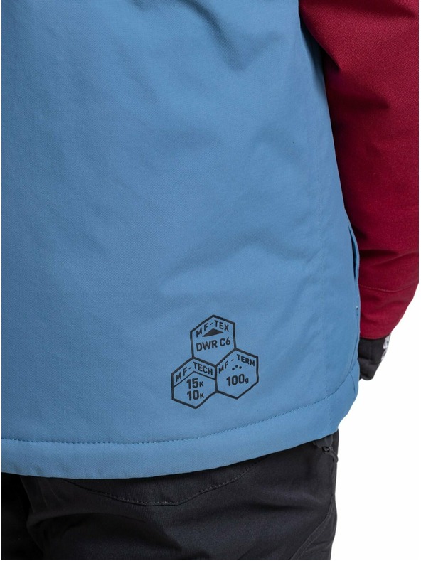Meatfly Meatfly pánská SNB & SKI bunda Manifold Beet Red/Slate Blue