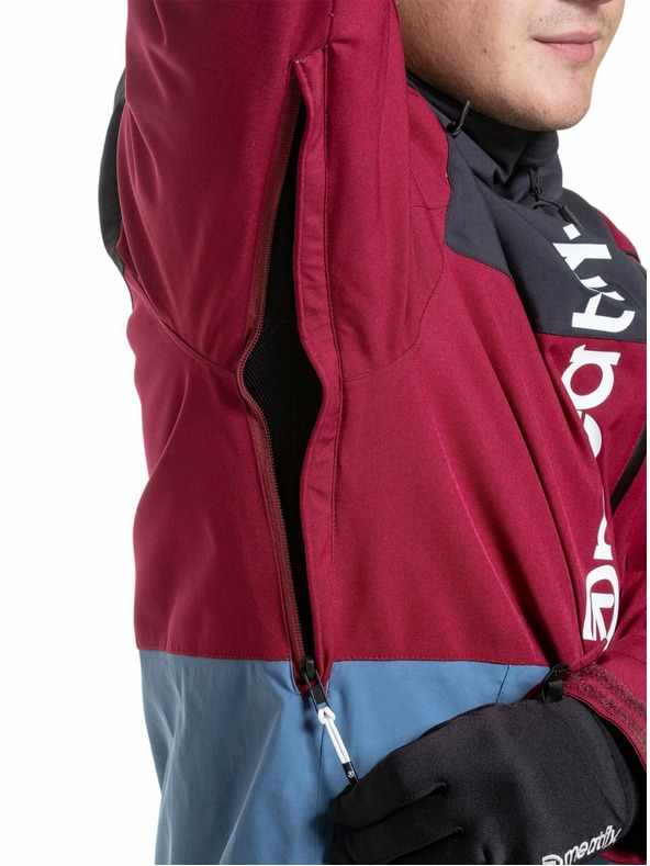 Meatfly Meatfly pánská SNB & SKI bunda Manifold Beet Red/Slate Blue