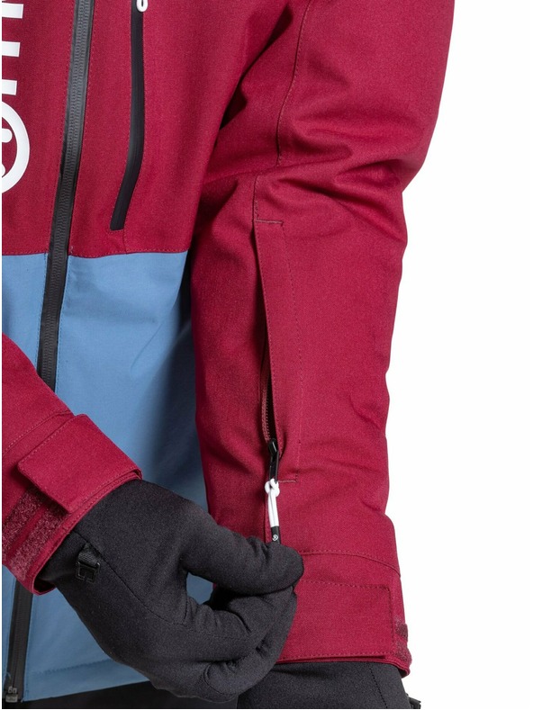 Meatfly Meatfly pánská SNB & SKI bunda Manifold Beet Red/Slate Blue