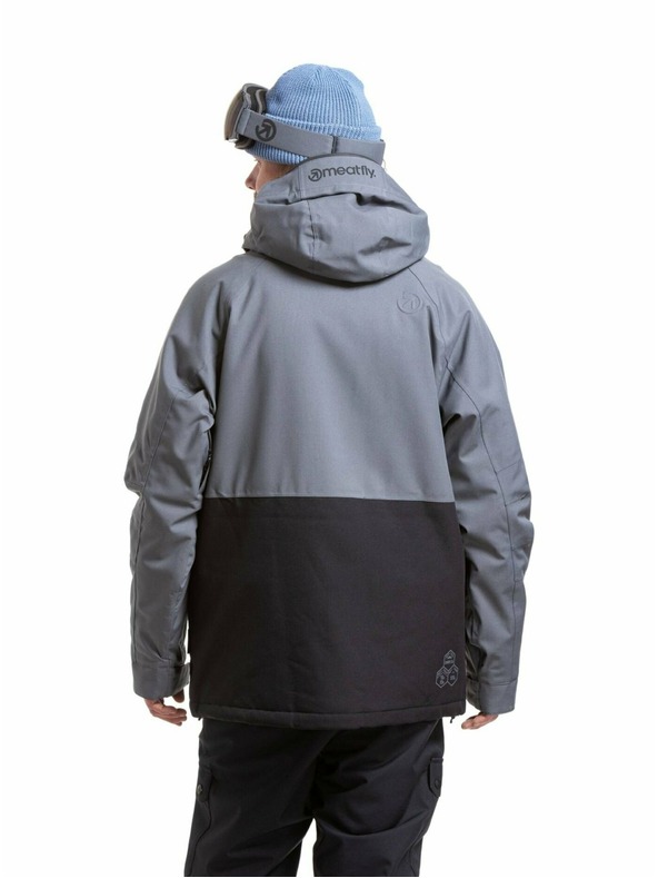 Meatfly Meatfly pánská SNB & SKI bunda Vertigo Dark Grey / Black