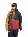 Meatfly Meatfly pánská SNB & SKI bunda Shader Wood / Merlot