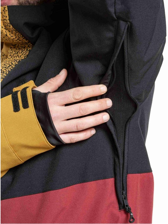 Meatfly Meatfly pánská SNB & SKI bunda Shader Wood / Merlot