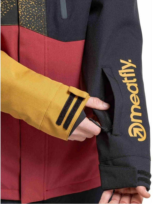 Meatfly Meatfly pánská SNB & SKI bunda Shader Wood / Merlot