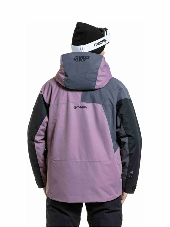 Meatfly Meatfly pánská SNB & SKI bunda Shader Gray Dark / Orchid